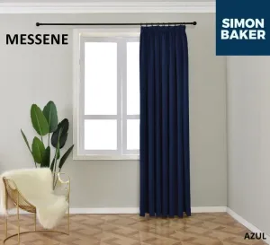 Simon Baker Messene Azul Ready Made Tape Curtain