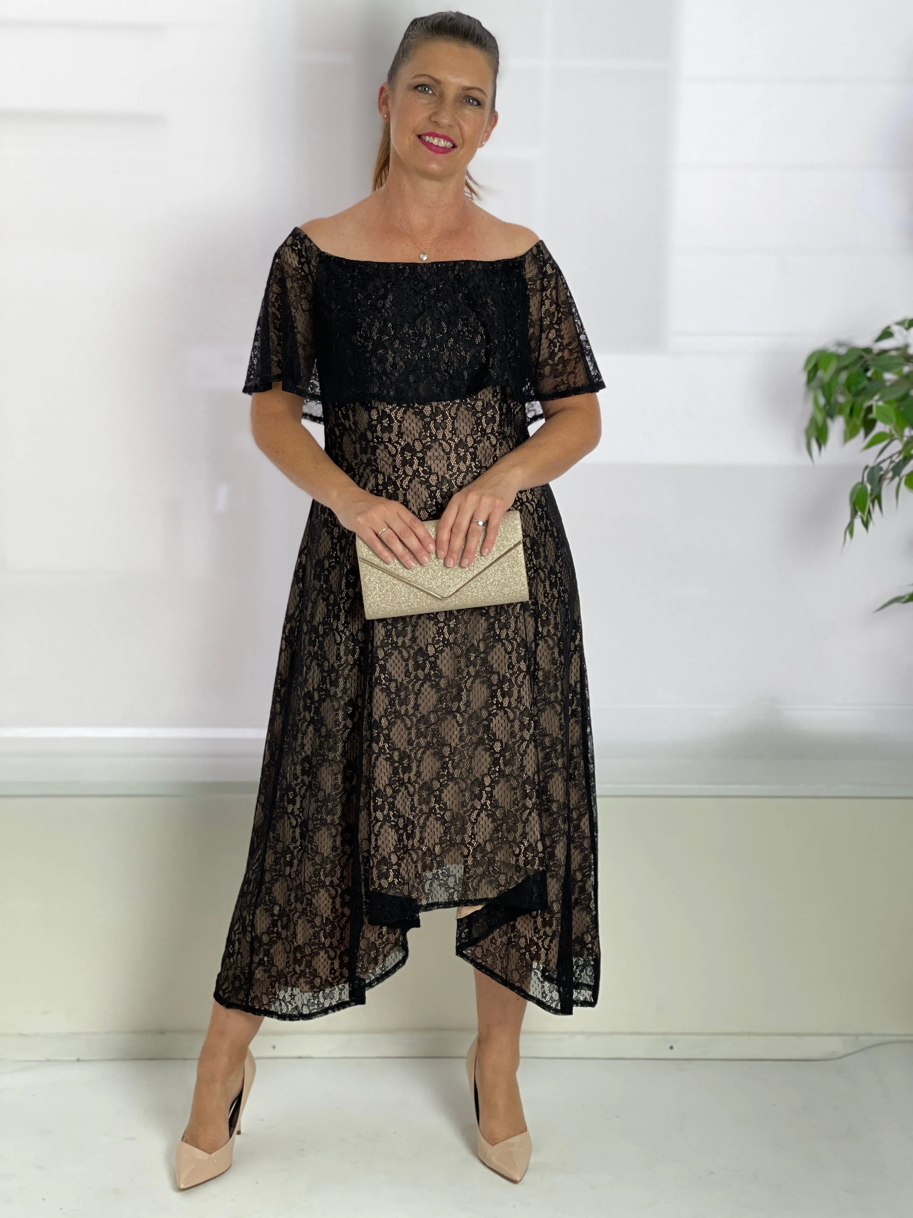 Sinatra Black Lace Dress