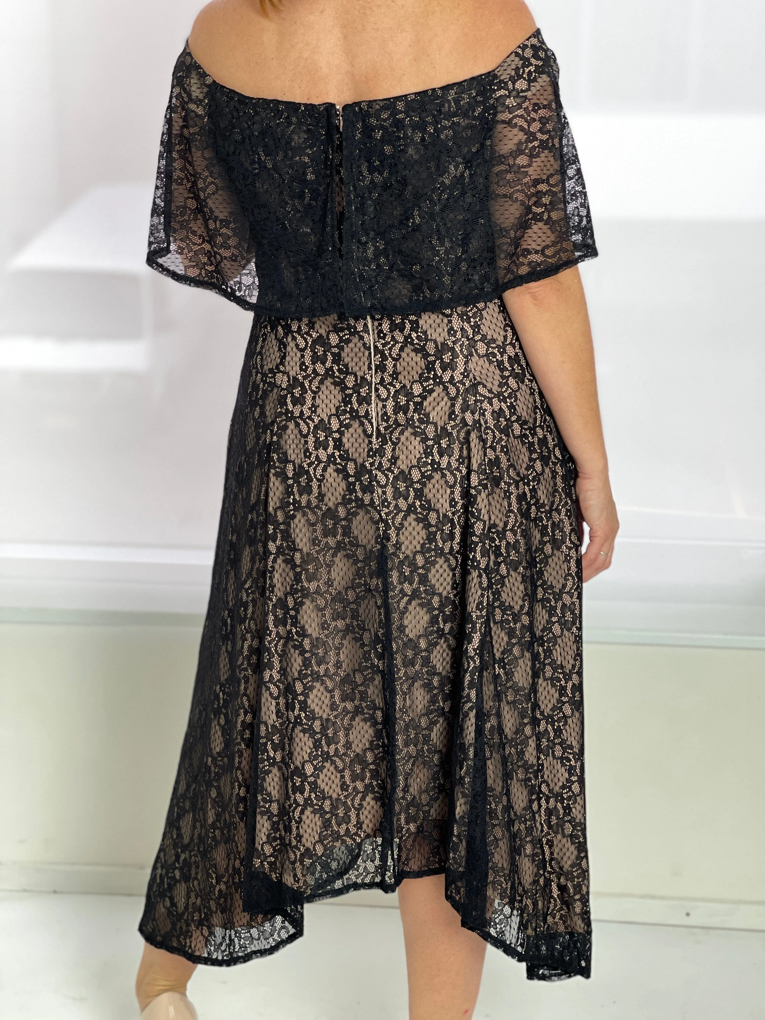 Sinatra Black Lace Dress