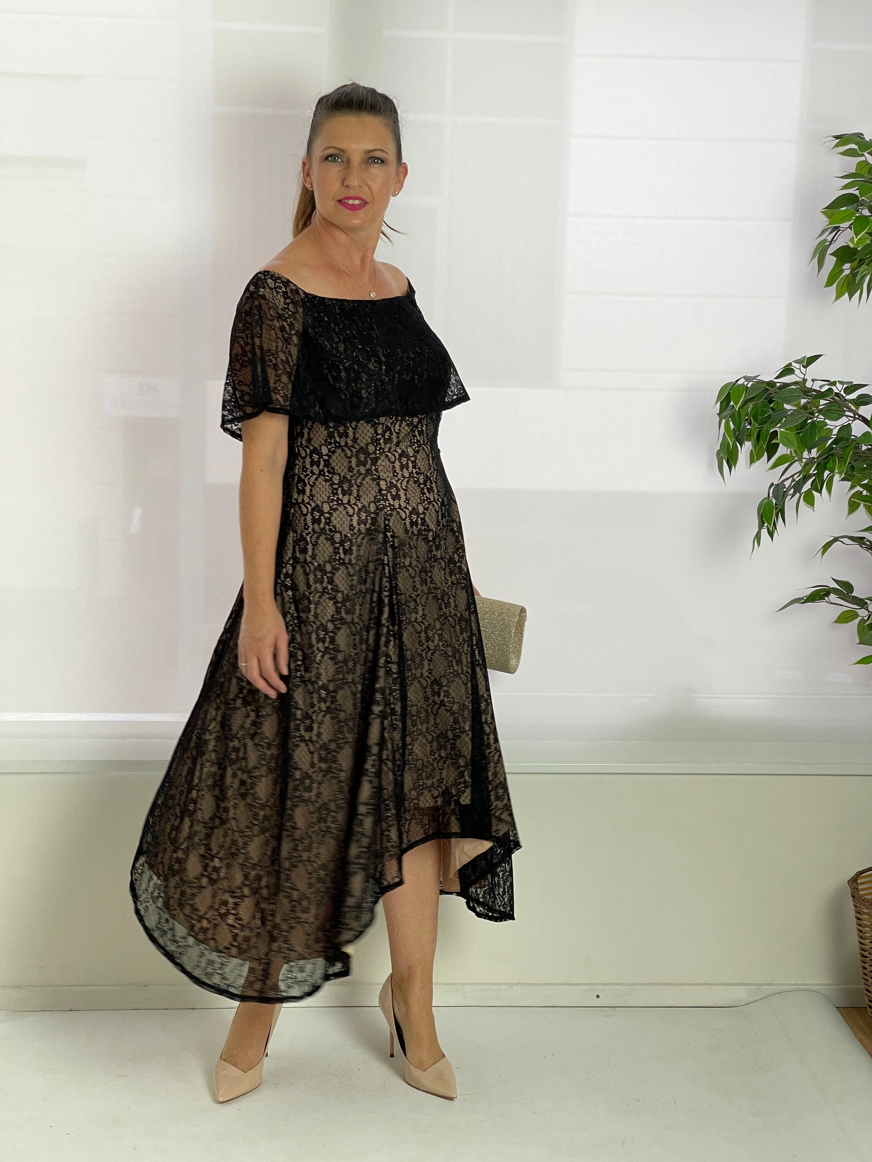 Sinatra Black Lace Dress