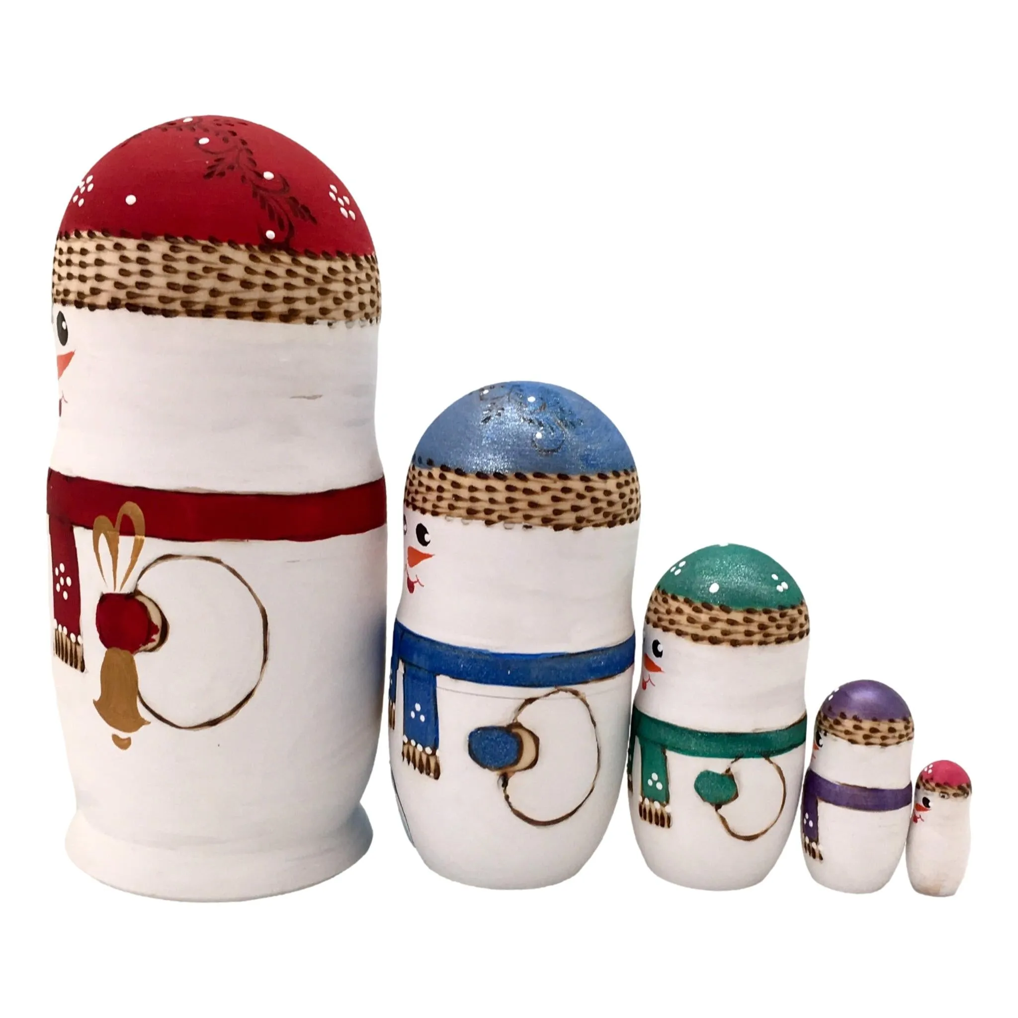 Snowman Happy Family Nesting Dolls