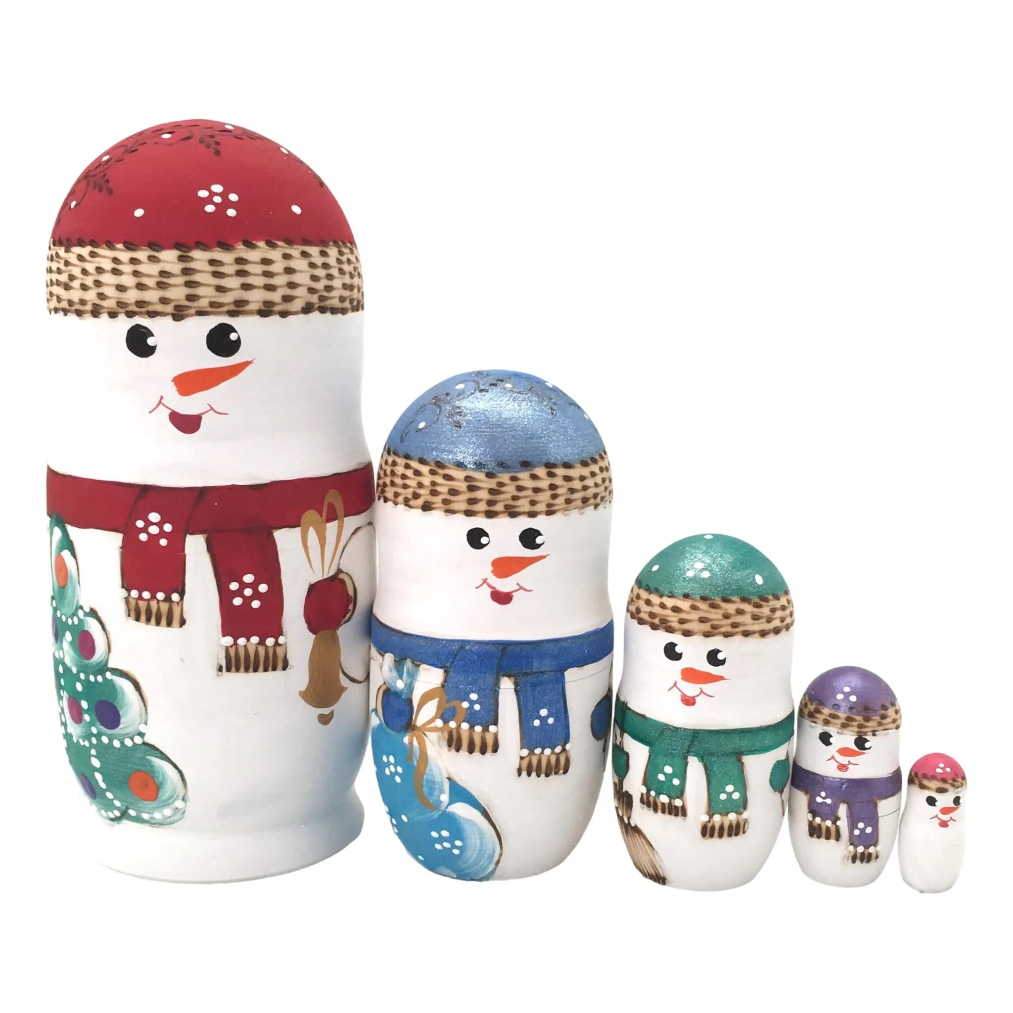 Snowman Happy Family Nesting Dolls