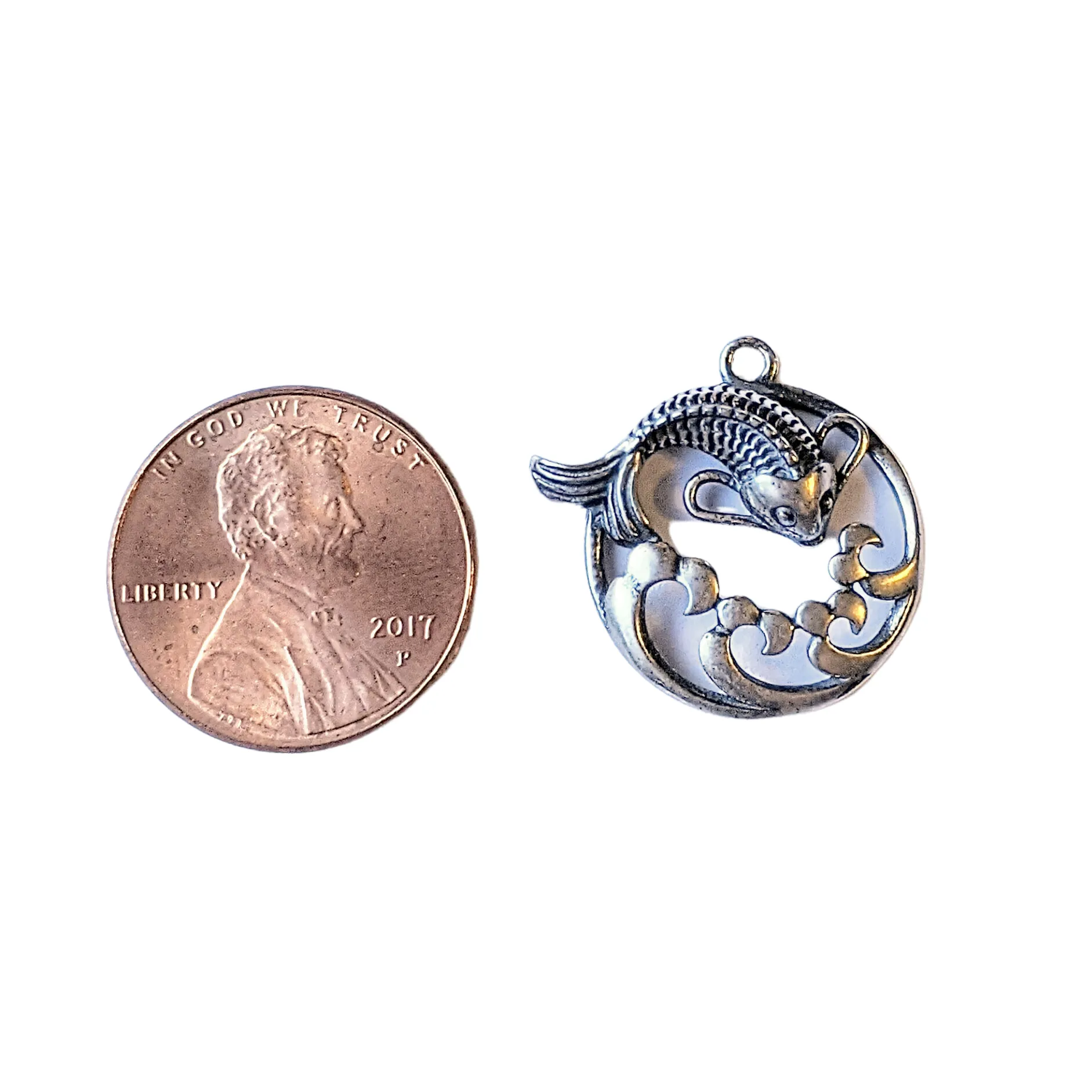 Sterling Silver Koi Fish Pendant