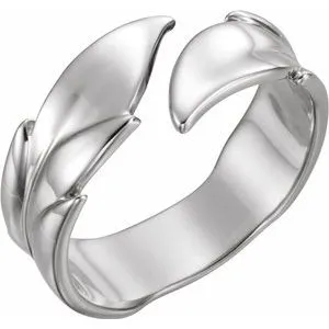 Sterling Silver Leaf Ring