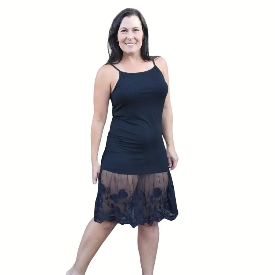 Stop and Smell the Roses Sheer Off White Lace Dress Extender
