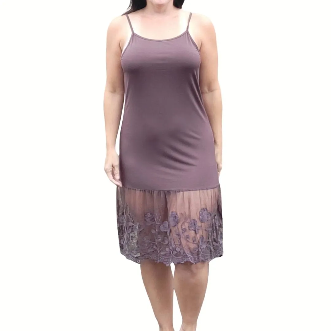 Stop and Smell the Roses Sheer Off White Lace Dress Extender