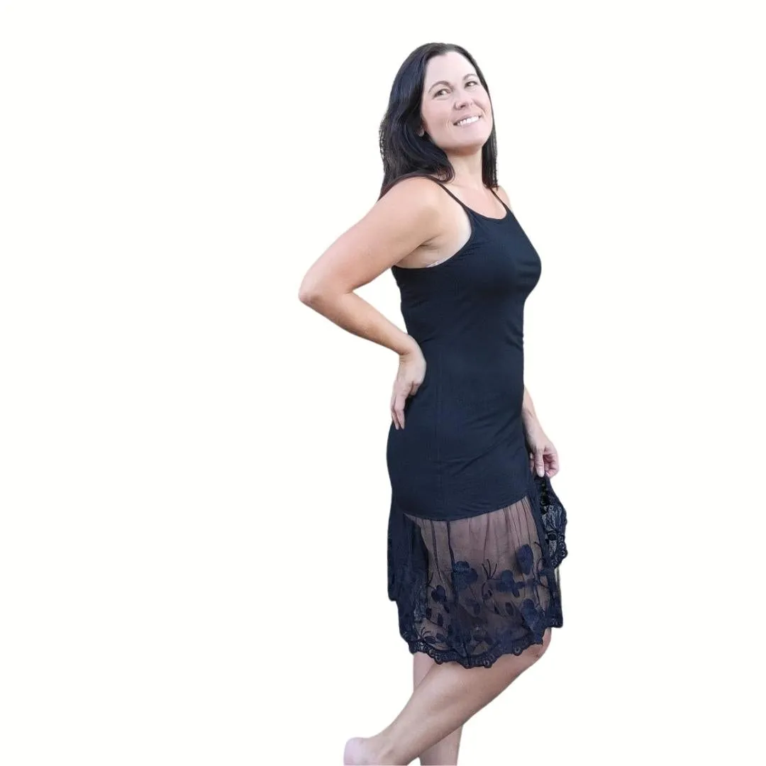 Stop and Smell the Roses Sheer Off White Lace Dress Extender