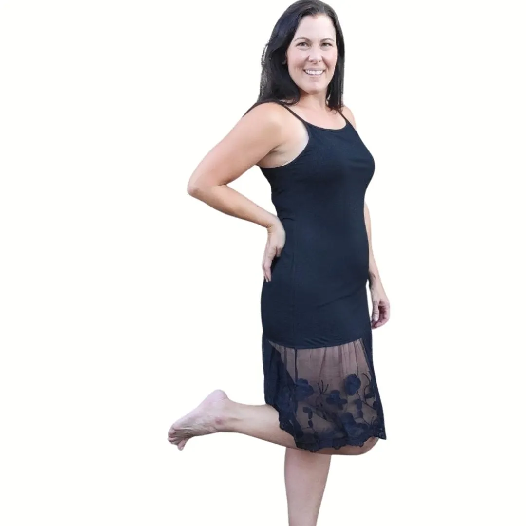 Stop and Smell the Roses Sheer Off White Lace Dress Extender