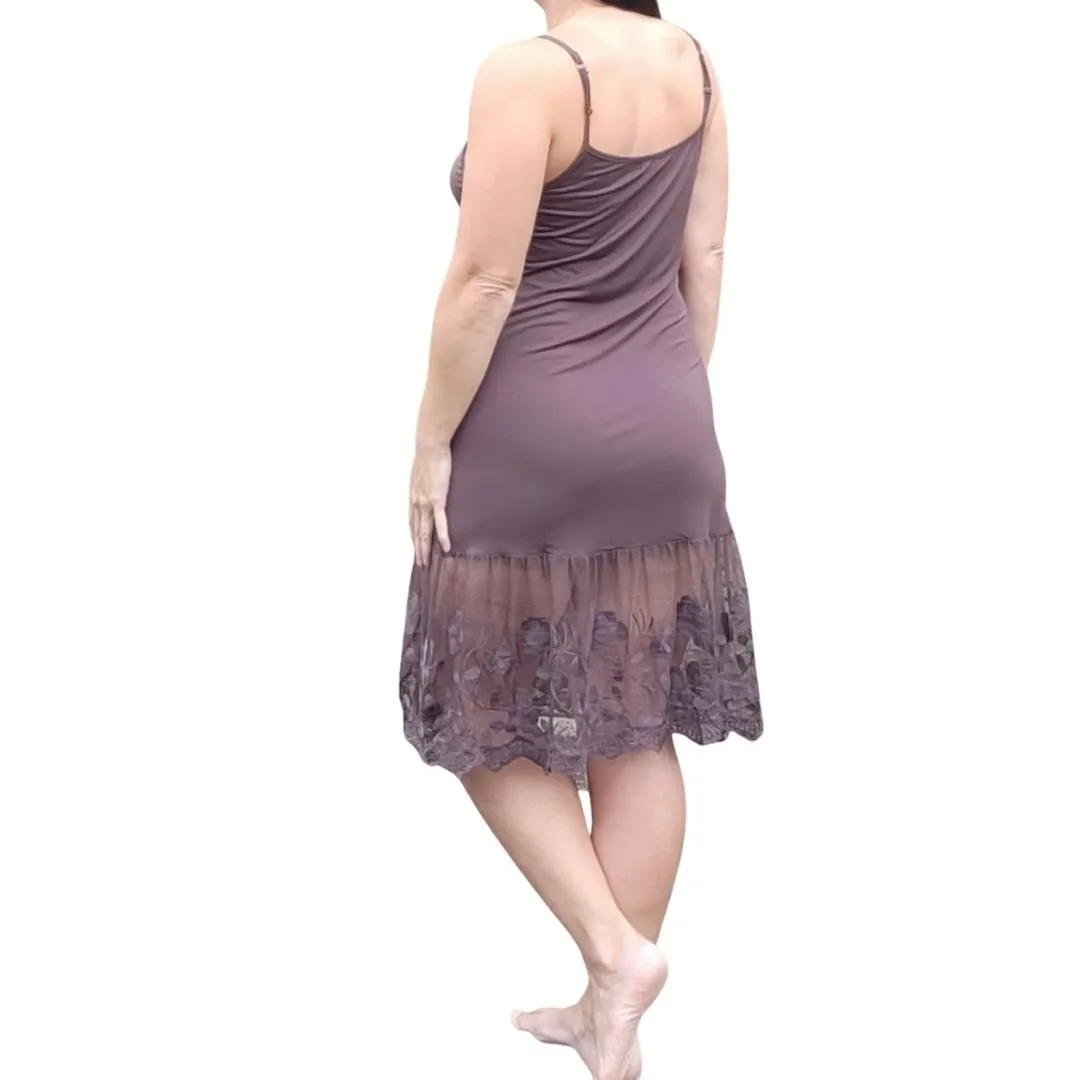 Stop and Smell the Roses Sheer Off White Lace Dress Extender