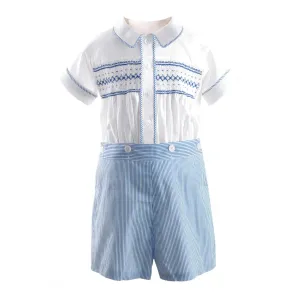 Striped Smocked Set