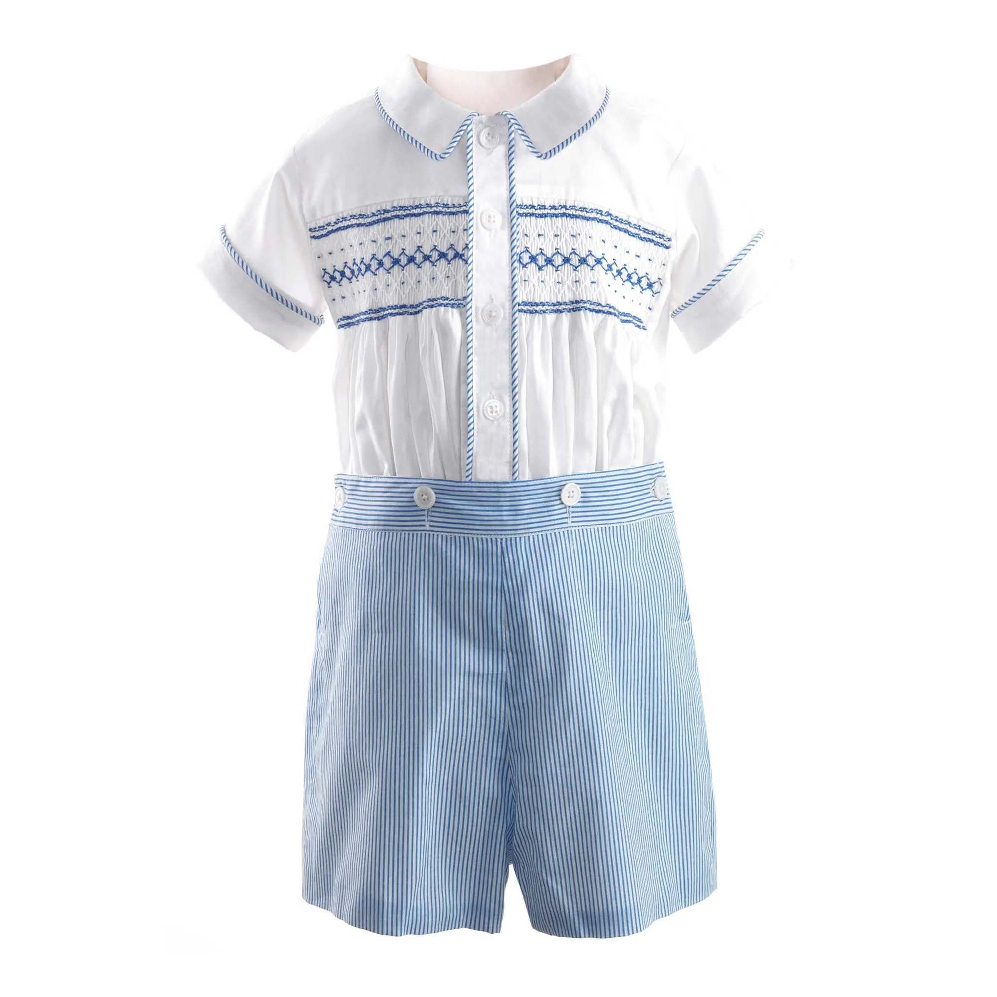 Striped Smocked Set