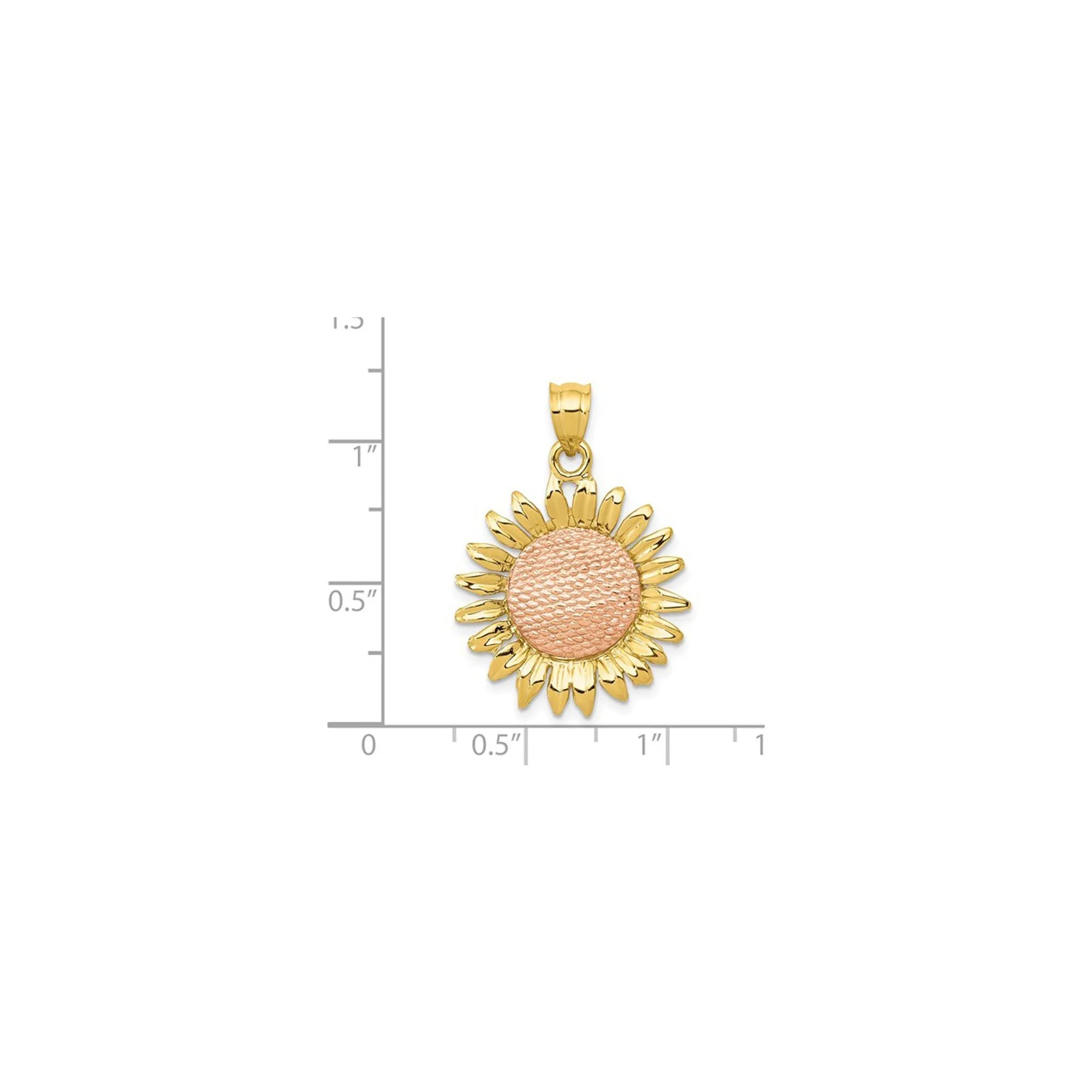 Sunflower Pendant (14K)
