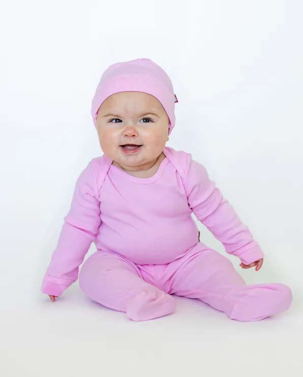 Super-Soft Organic Cotton Baby Rib Long Sleeve Lap Tee| Oatmeal