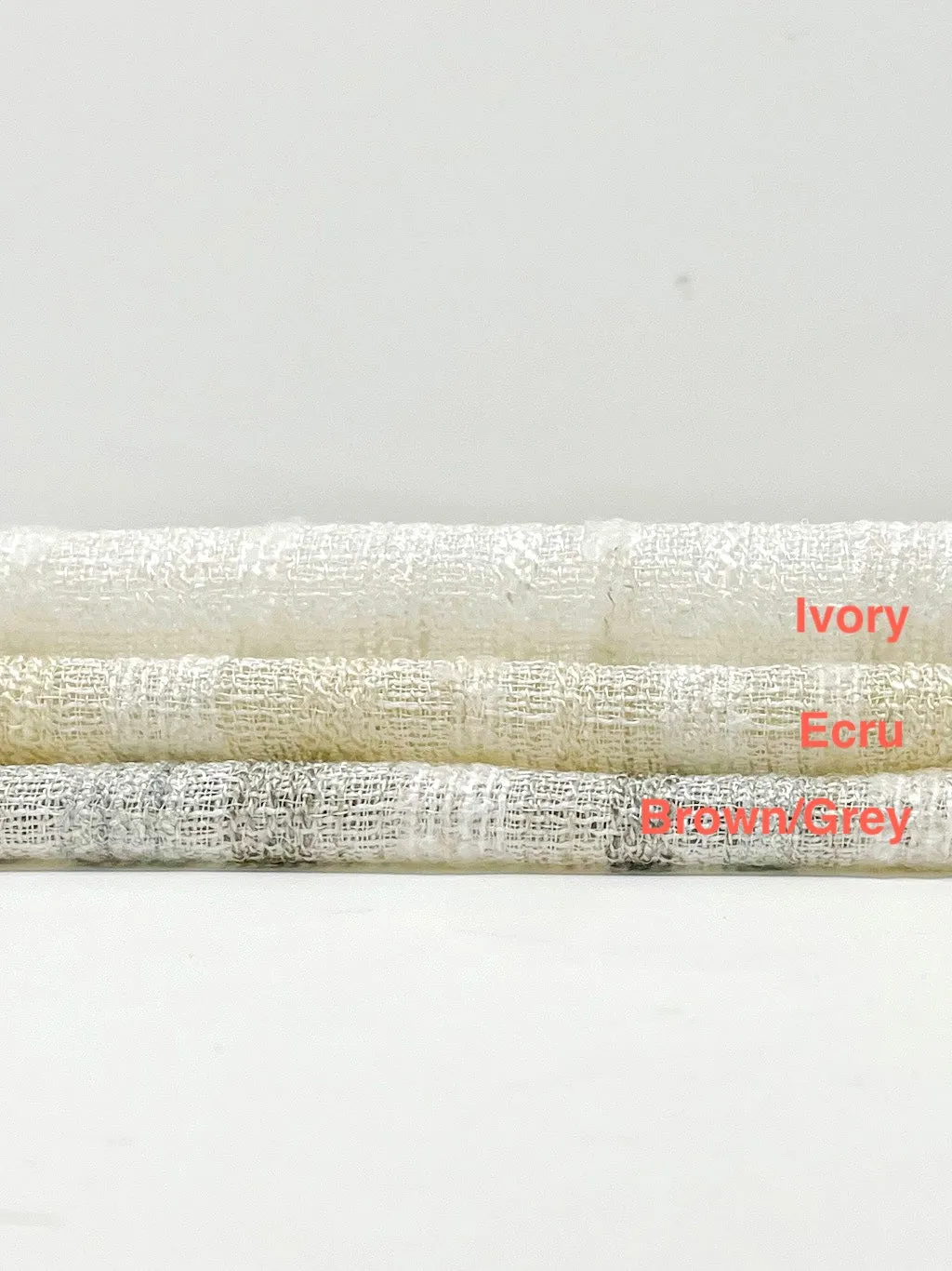 Textured Embroidery Blend Linen Fabric By The Yard/CL1098