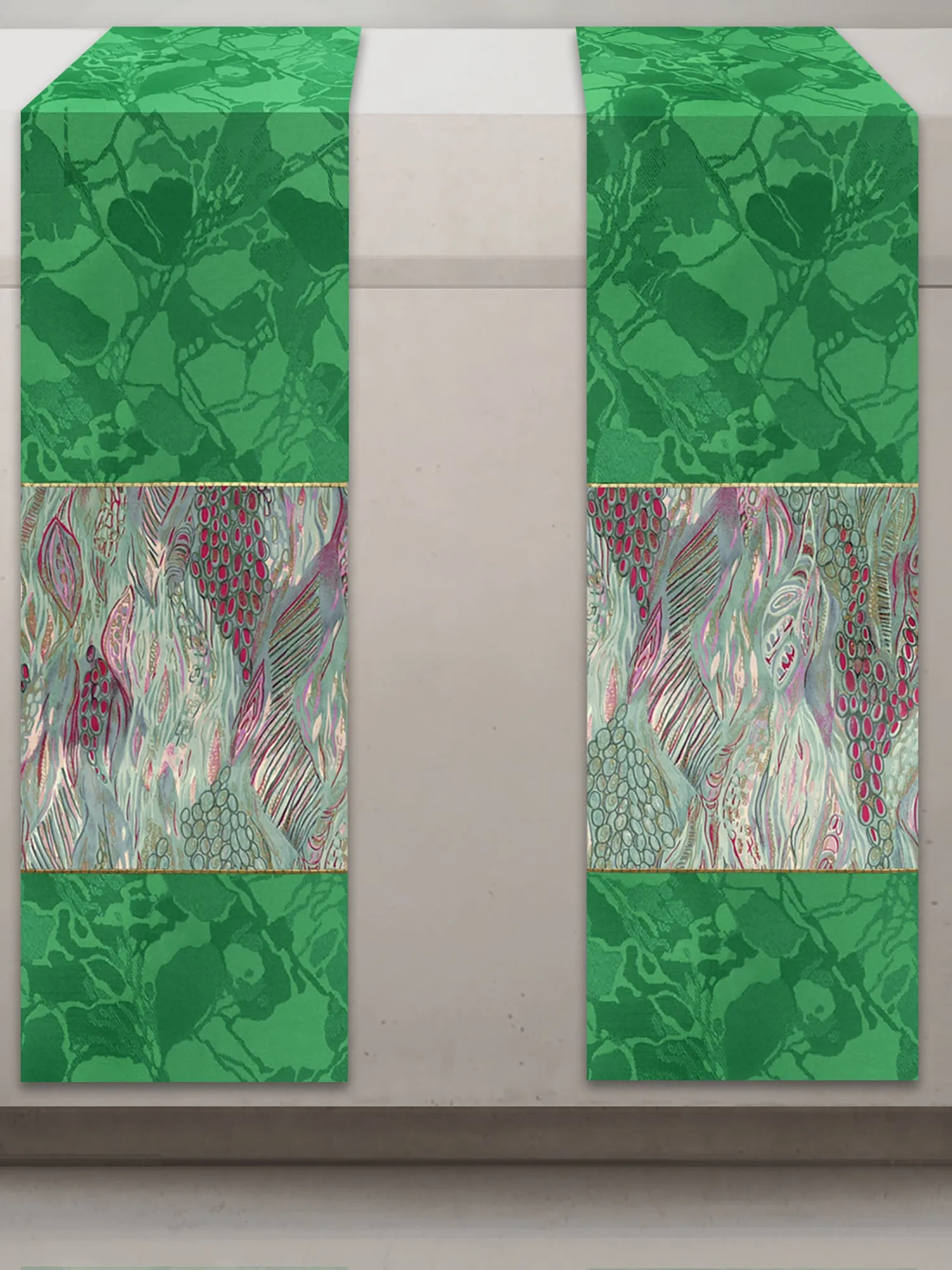 The Francis Bella & Monet Green Altar Scarves