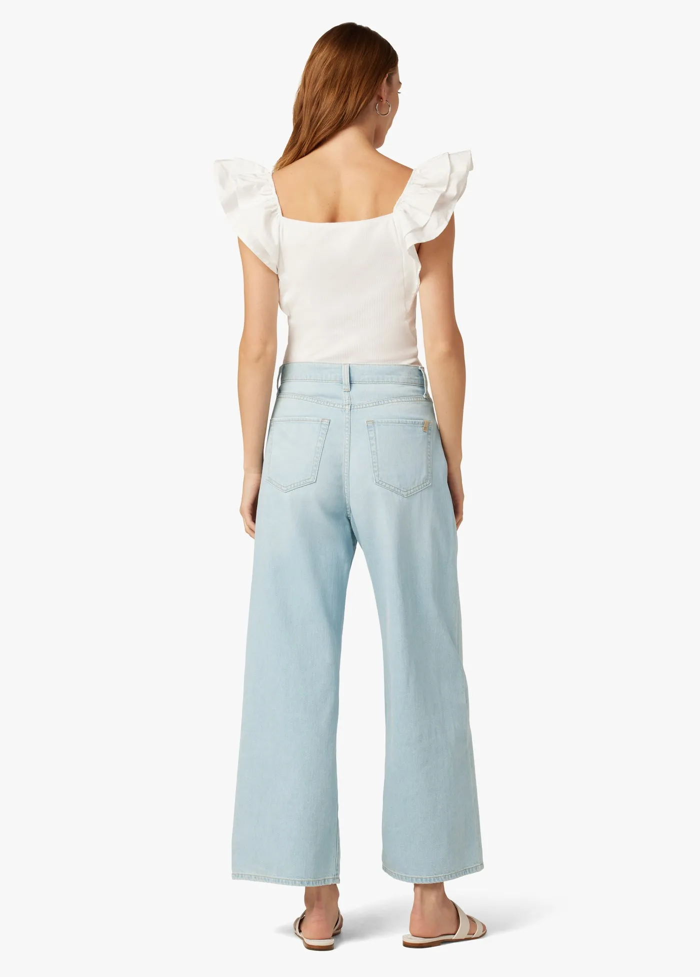 THE PLEATED WIDE LEG ANKLE
