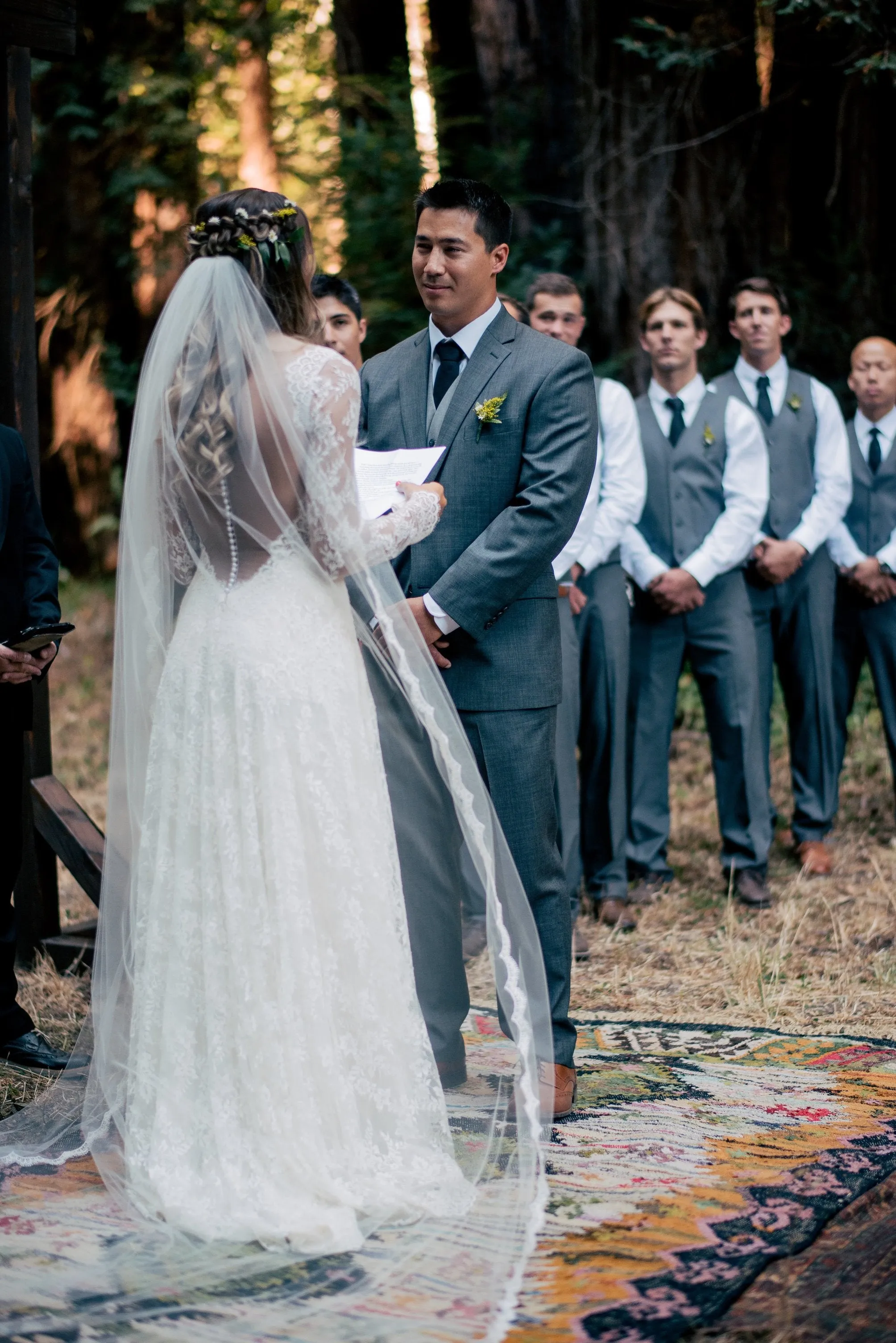 Thin Scalloped Lace Chapel or Cathedral Wedding Veil