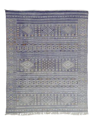Tifelt Azure Mosaic Kilim