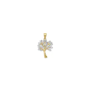Tree Two-Toned Pendant (14K)