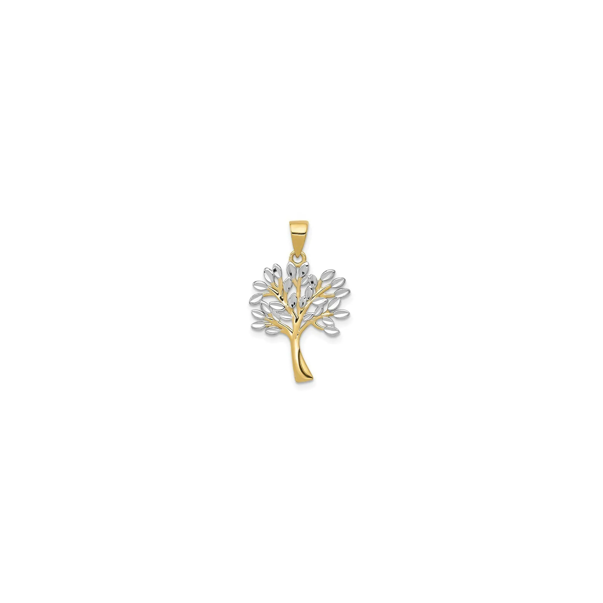 Tree Two-Toned Pendant (14K)