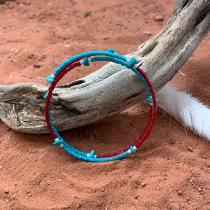 Turquoise Sands Beaded Wrap Bracelet