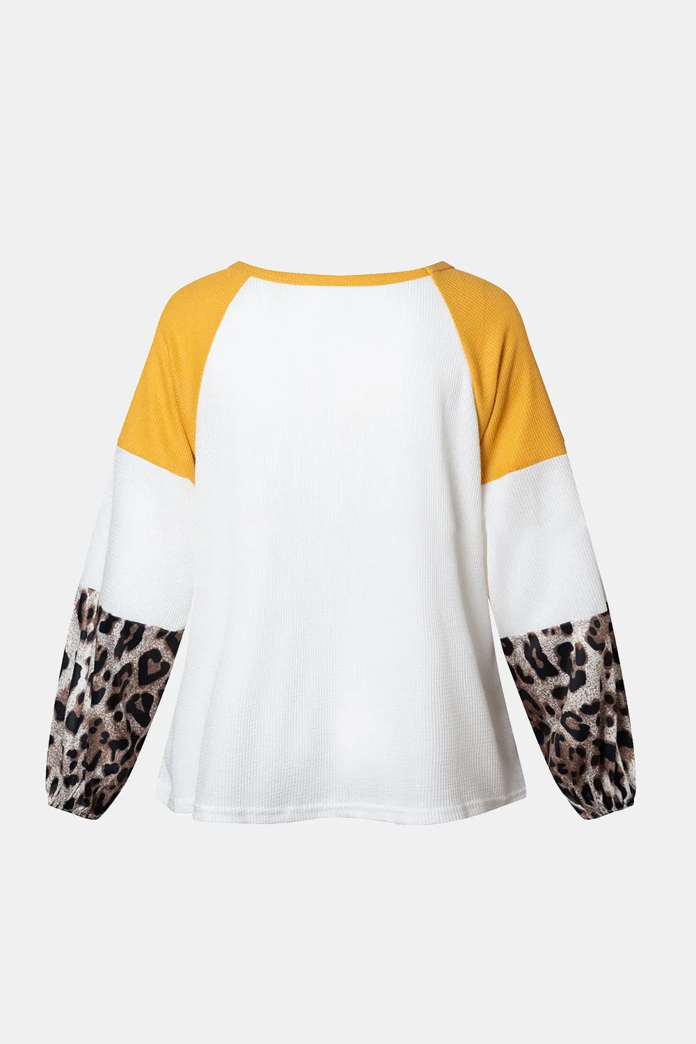 Twisted Color Block Round Neck Long Sleeve Top (2 Colors)