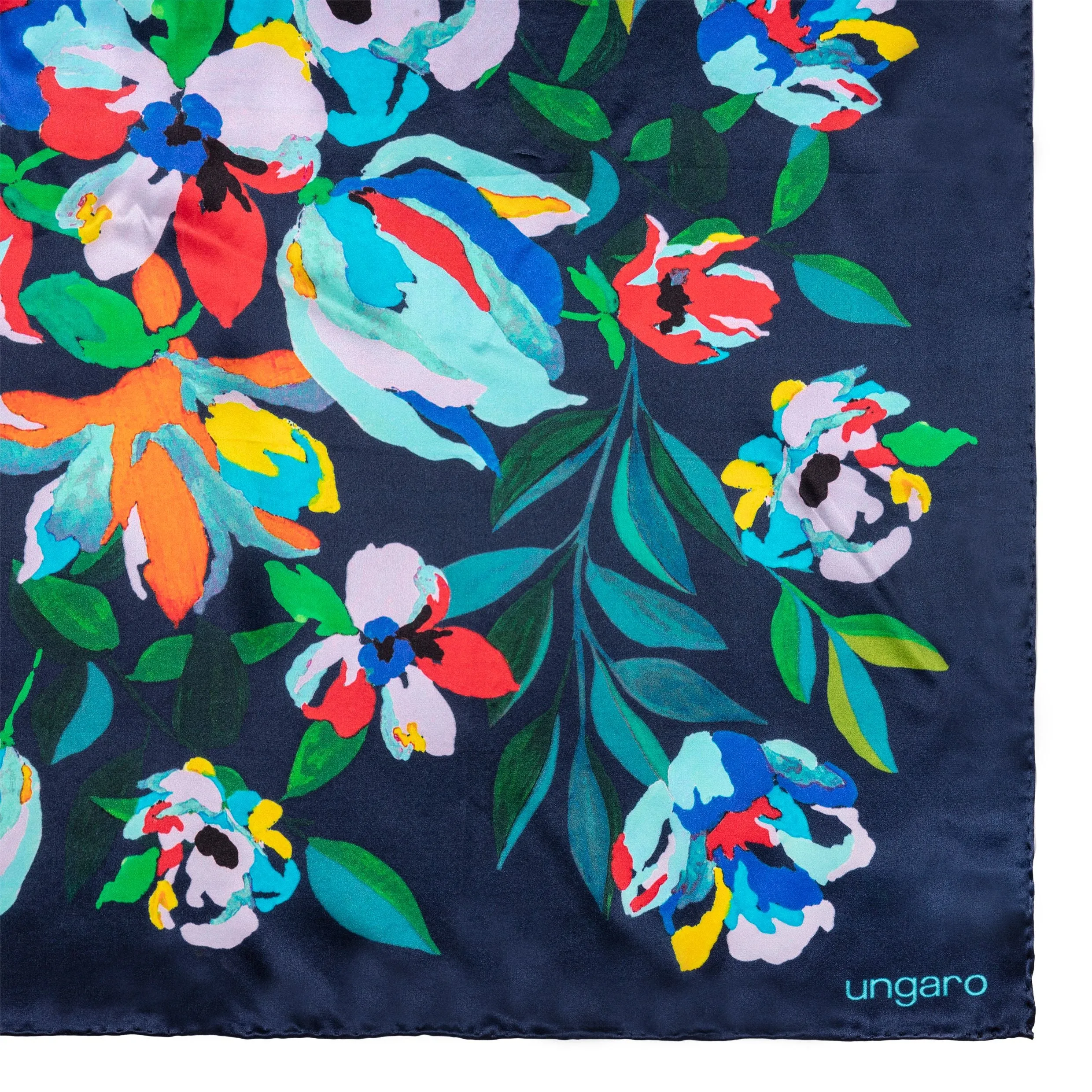 Ungaro UFM239N-Silk scarf Paola Navy