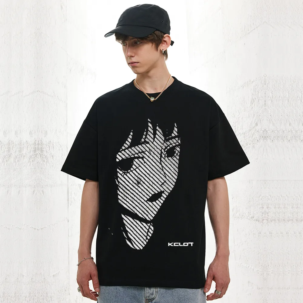 Urban Anime Girl Graphic Cotton T-shirt
