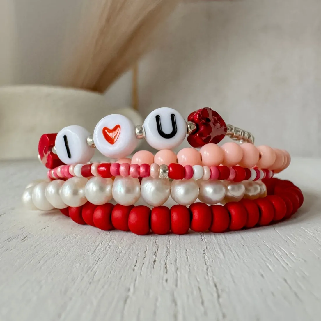 Valentine's Day Girls Bracelets - Set of any 3 or Each Alone