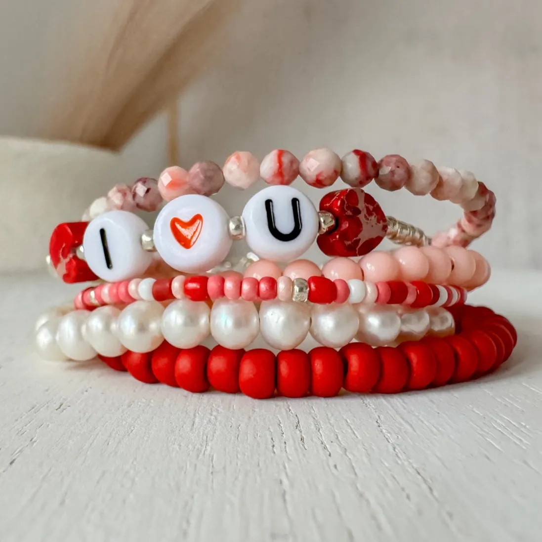 Valentine's Day Girls Bracelets - Set of any 3 or Each Alone