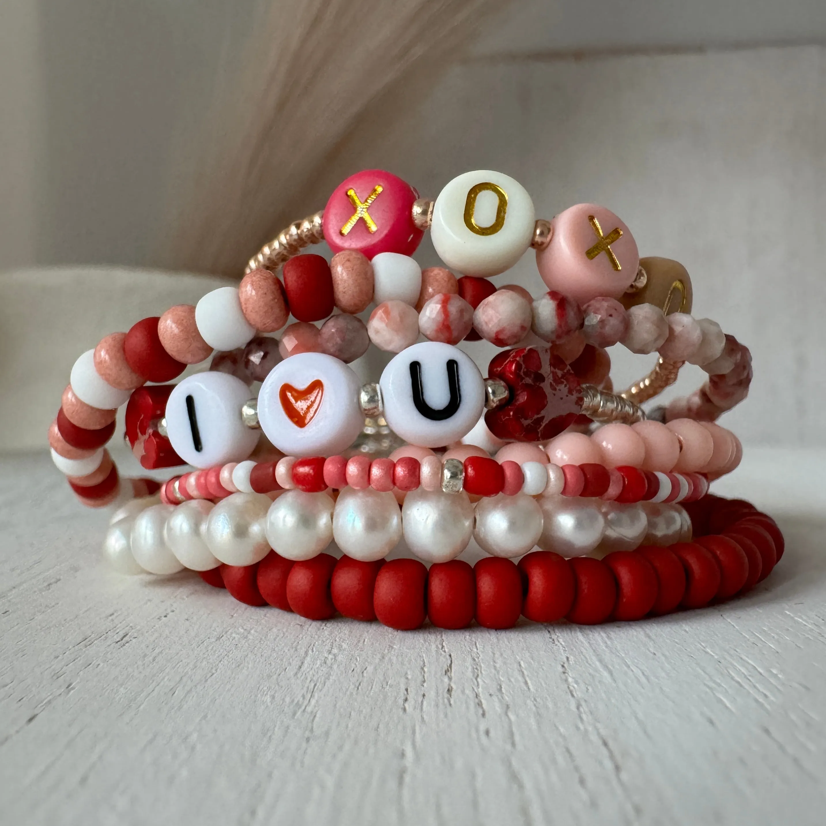 Valentine's Day Girls Bracelets - Set of any 3 or Each Alone