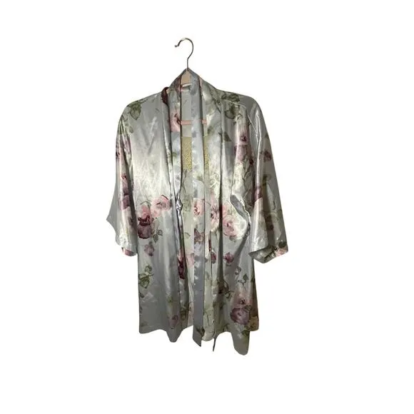 Vintage 90's California Dynasty Night Gown and Robe Matching Intimate Set Boho M