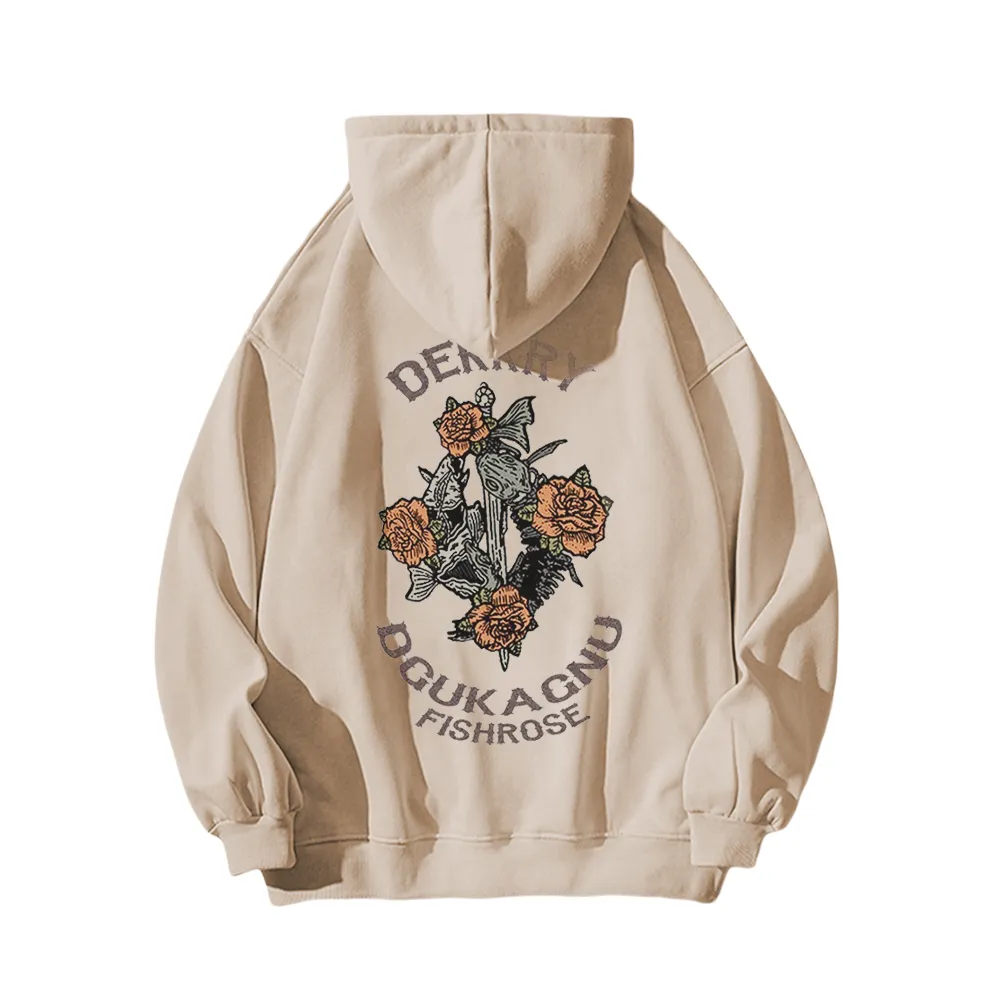 Vintage Flower Graphic Hoodie