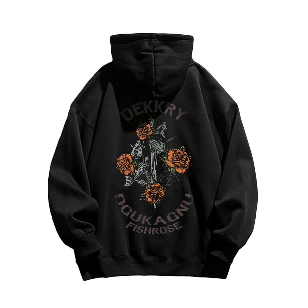 Vintage Flower Graphic Hoodie