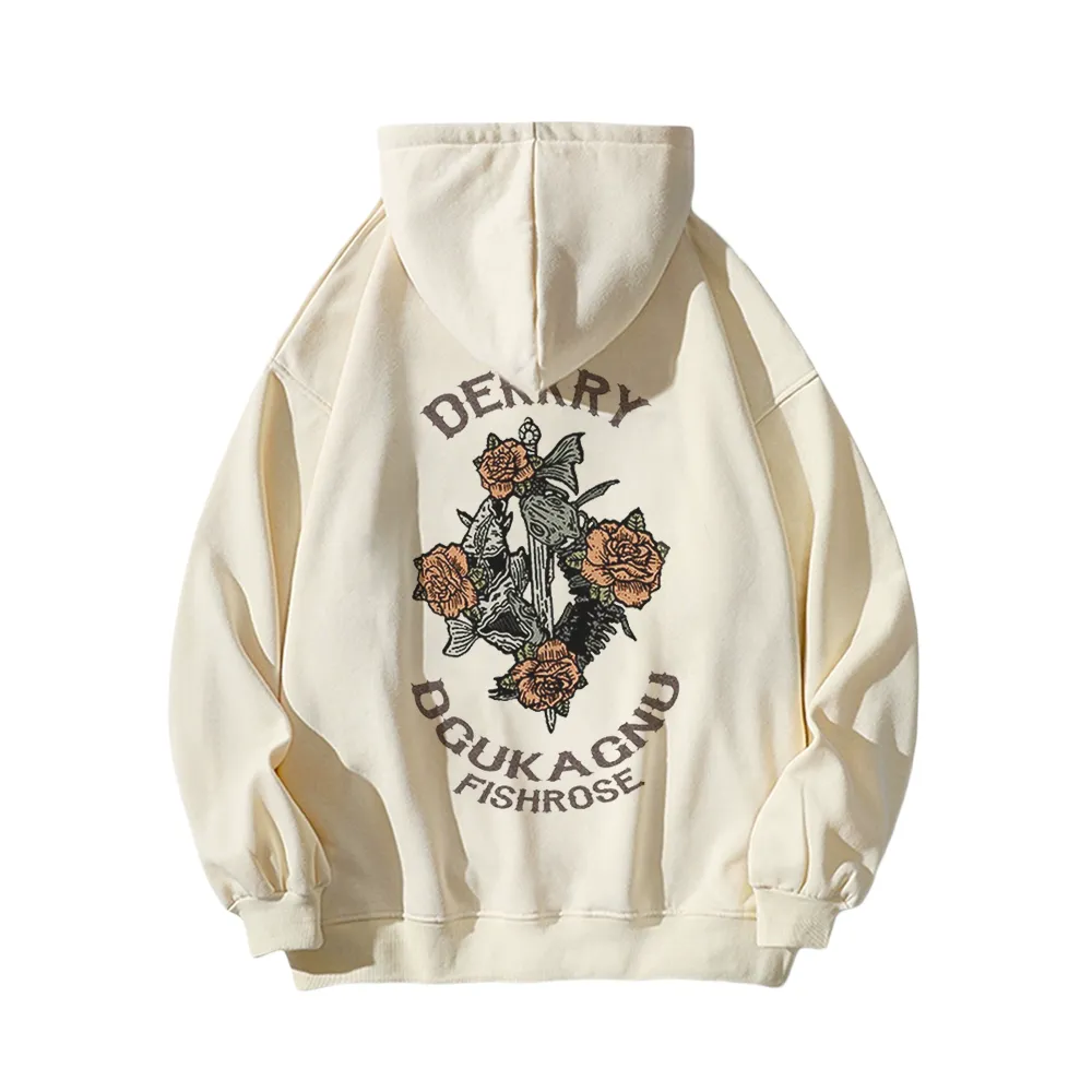 Vintage Flower Graphic Hoodie