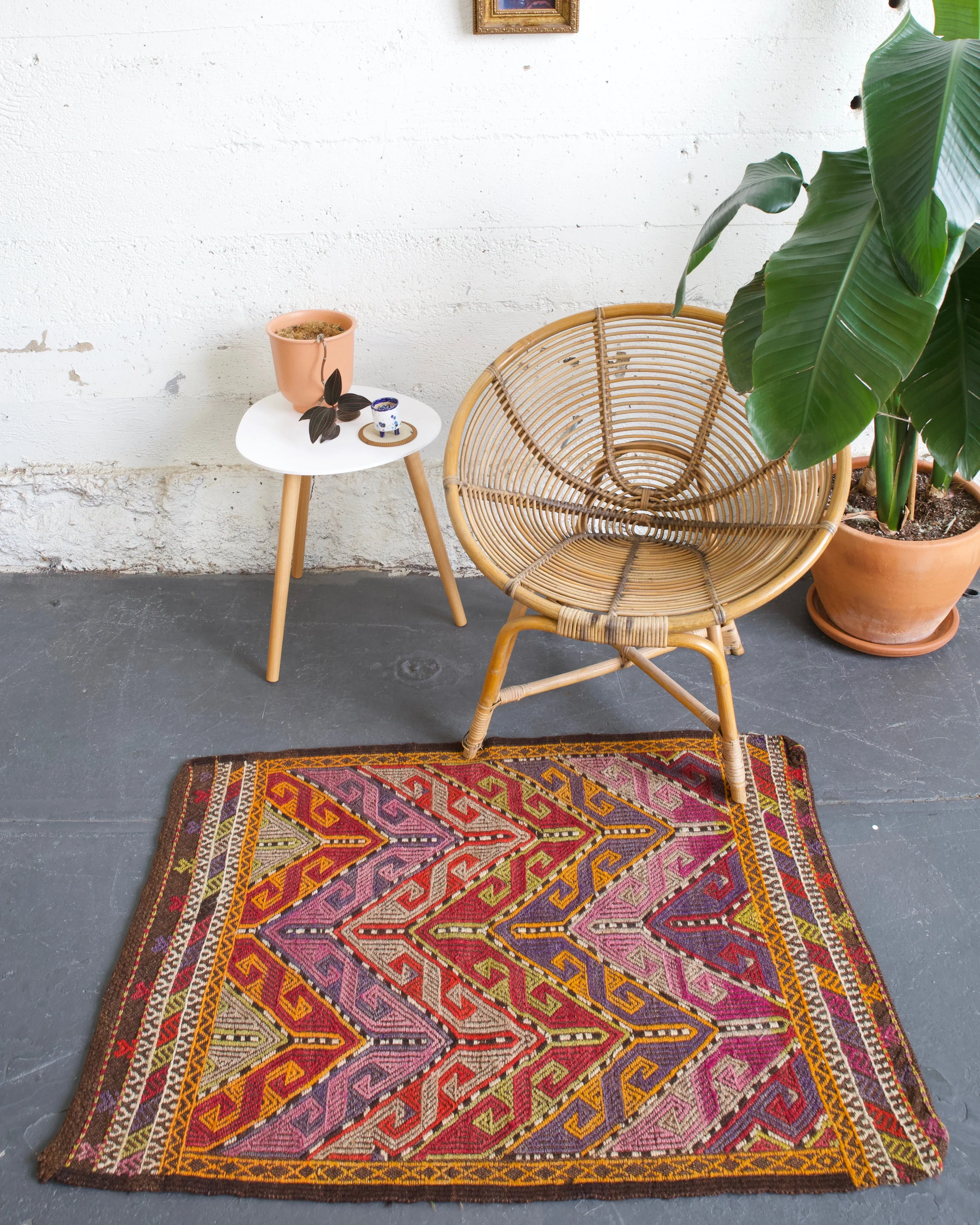 Vintage Mini Turkish Kilim Rug