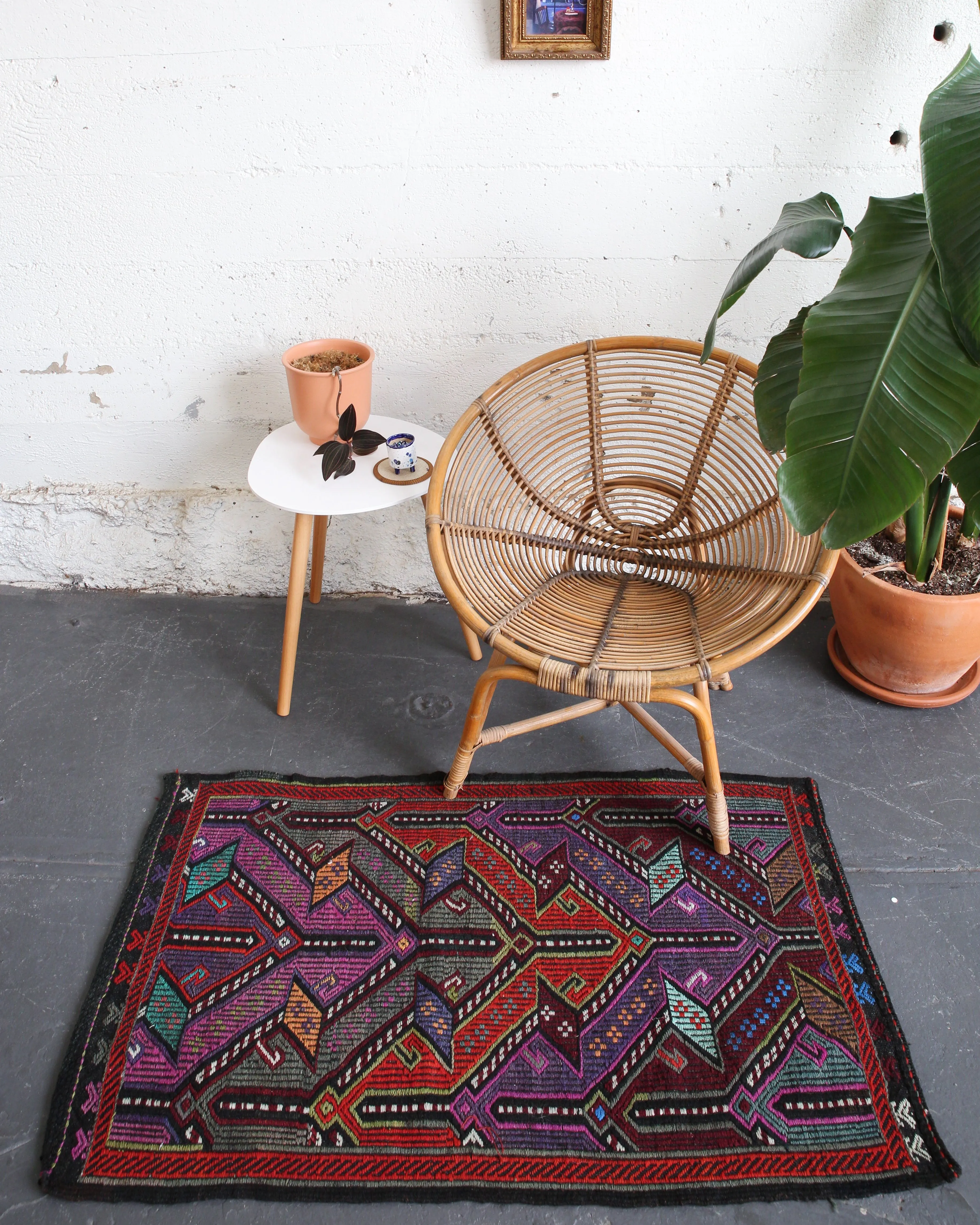 Vintage Mini Turkish Kilim Rug