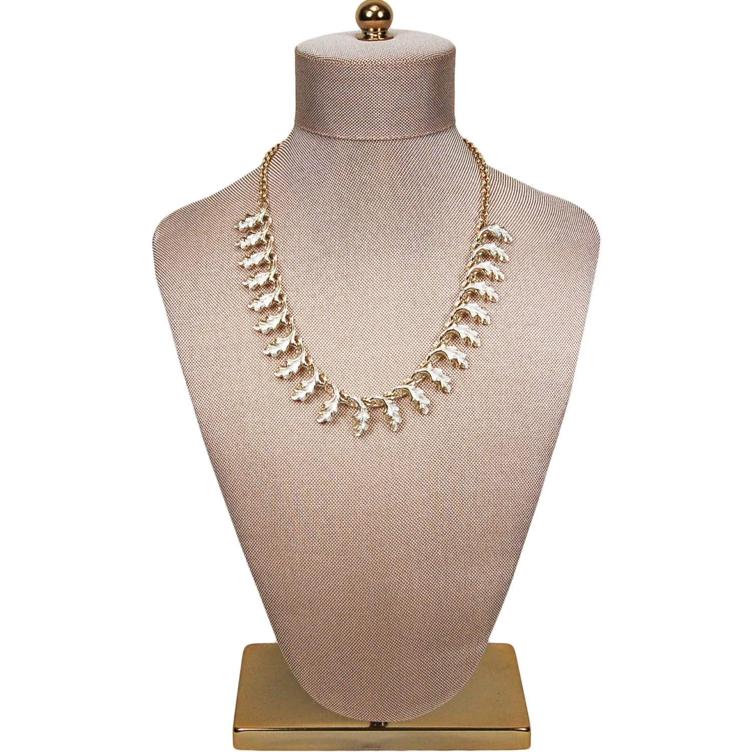 Vintage Oak Leaf Necklace