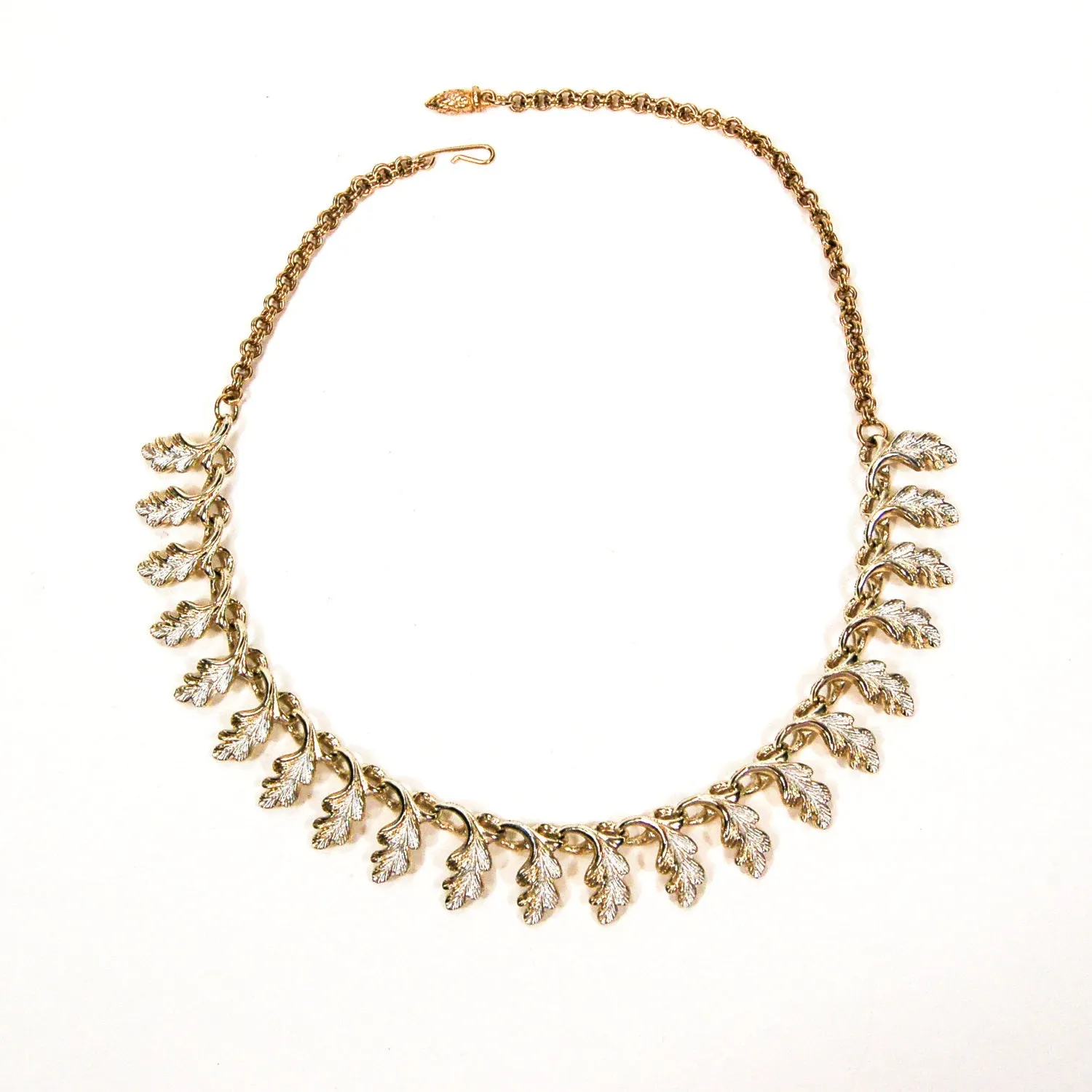 Vintage Oak Leaf Necklace