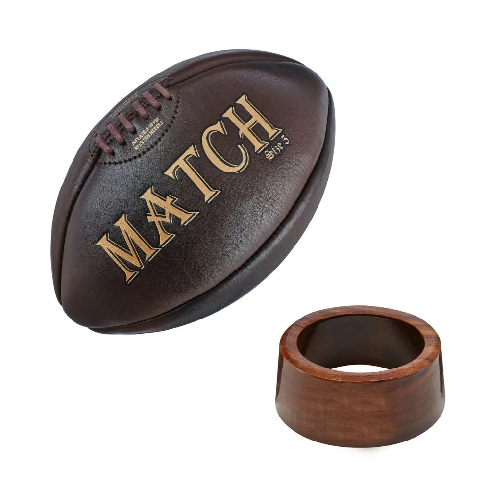 Vintage Style Heritage Rugby Ball