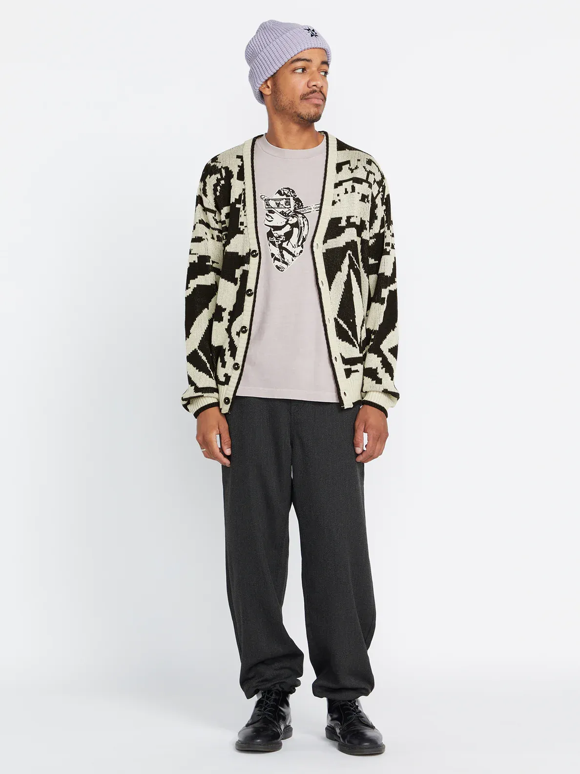 Volcom Mens Tokyo True Collage Cardigan