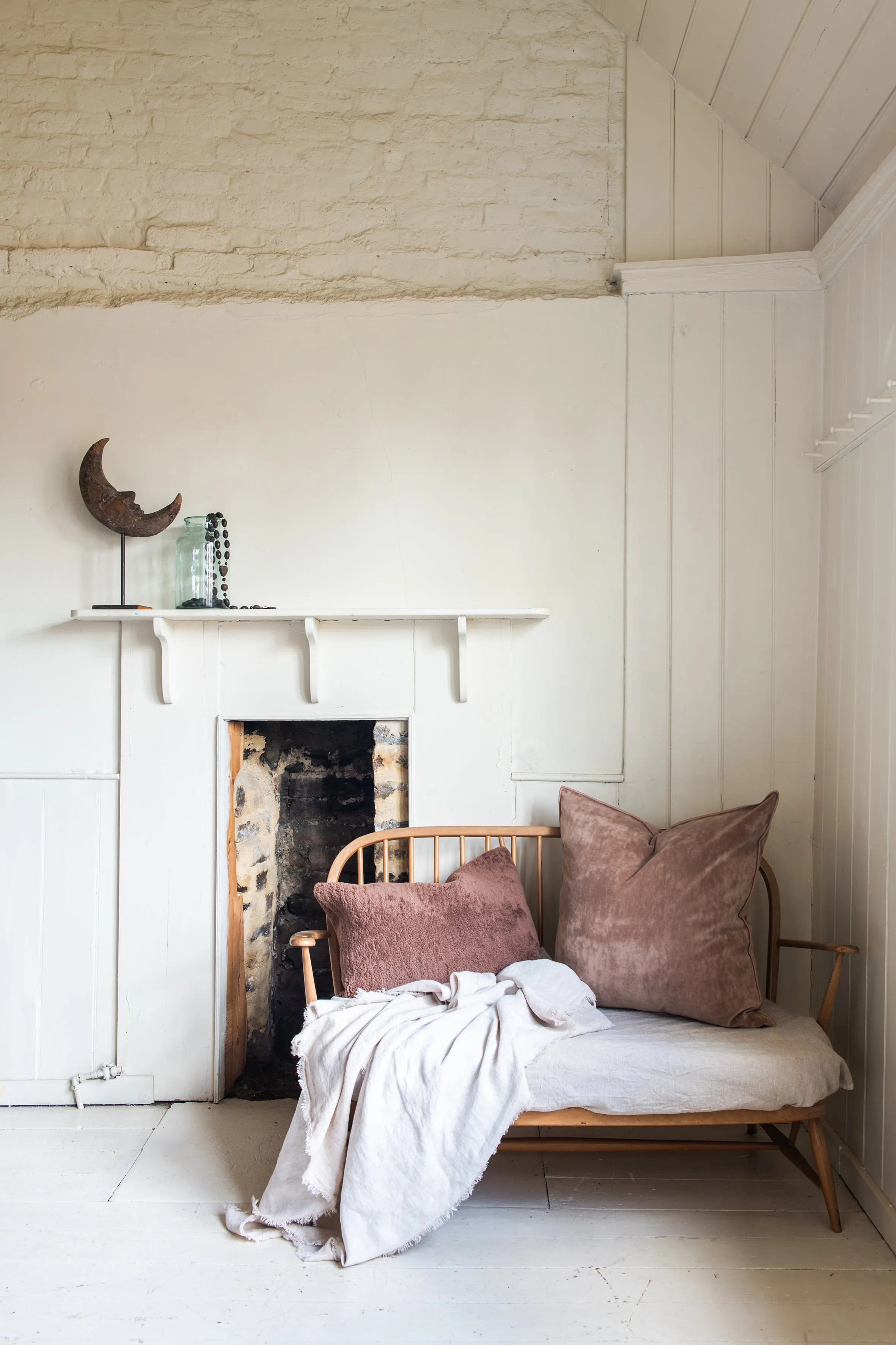 Washed Linen Throw in Panty/Givré