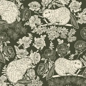 Wild Forgotten Beaver and Bloom in Sycamore by Bonnie Christine