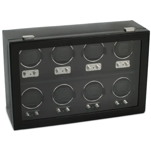 WOLF Heritage 8 Piece Watch Winder with Cover