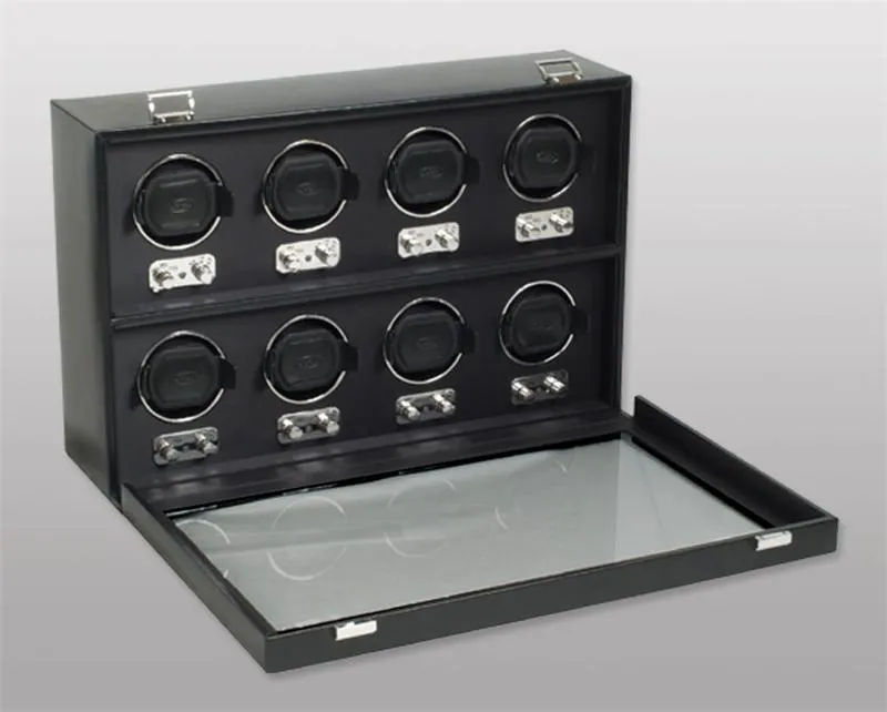 WOLF Heritage 8 Piece Watch Winder with Cover