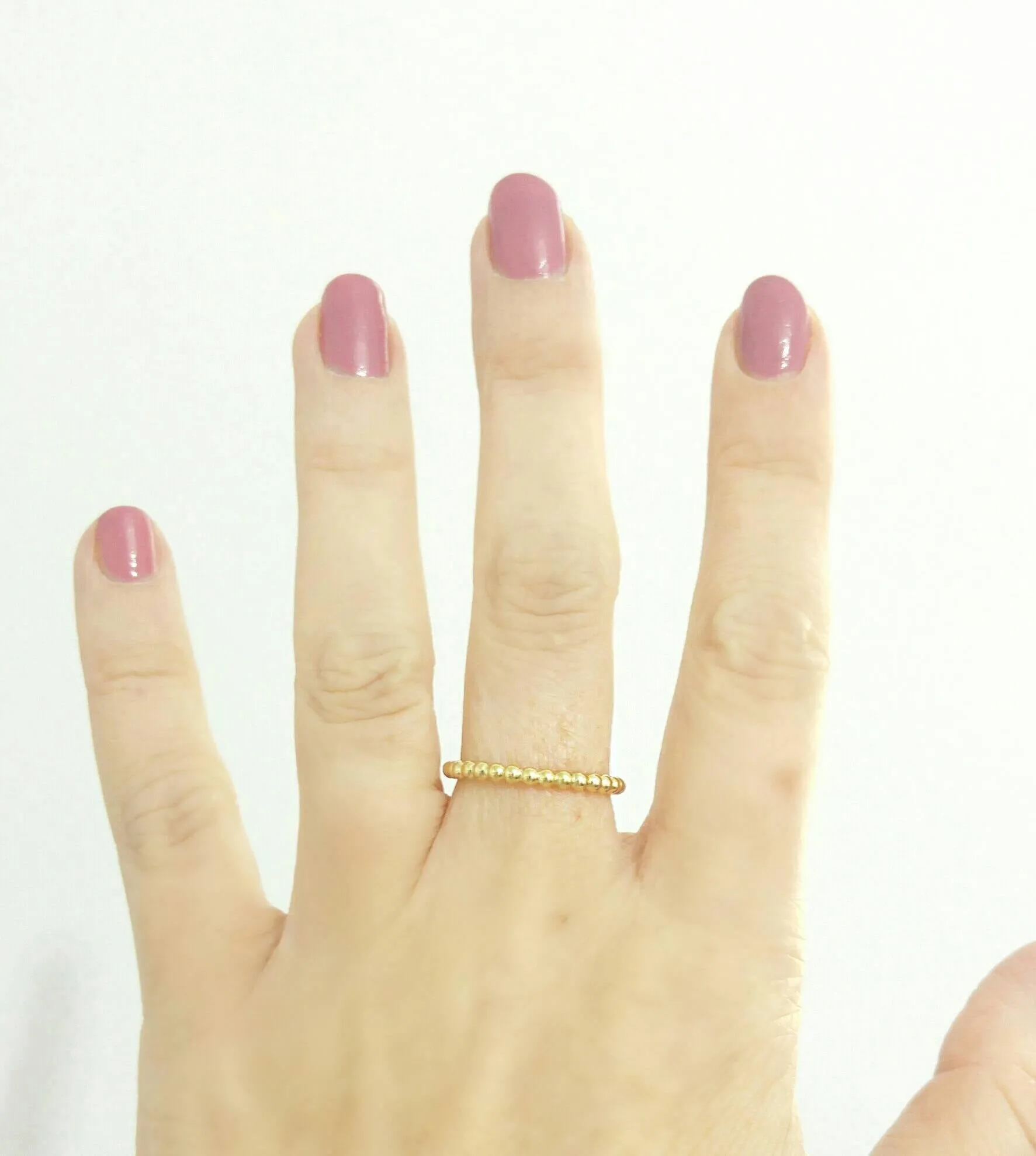 Yellow gold wedding band